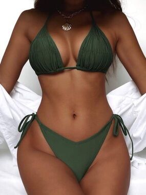 SHEIN Forest Green Bikini Set